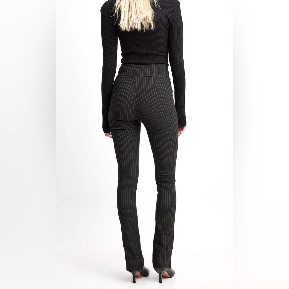 NWT Pinstriped Stretch Slit Pants